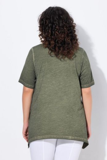 Plus size veliki brojevi Majica kratkih rukava V ovratnika za punije