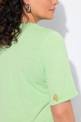 Plus size veliki brojevi Majica kratkih rukava V ovratnika za punije