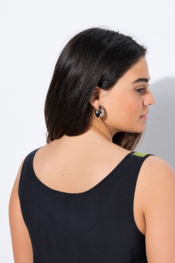 Plus size veliki brojevi Haljina midi bez rukava za punije