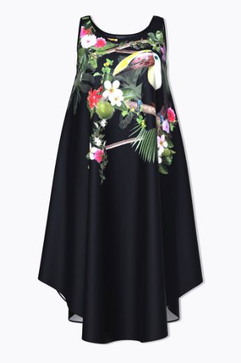 Plus size veliki brojevi Haljina midi bez rukava za punije