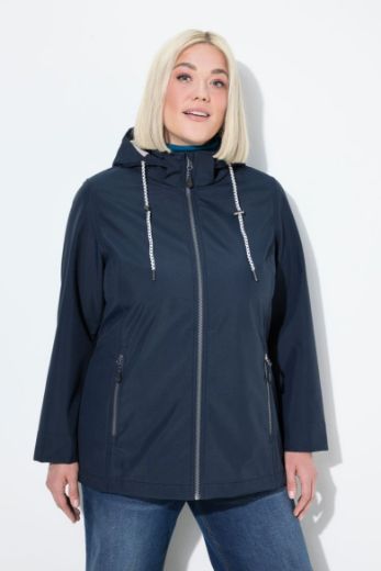 Plus size veliki brojevi Jakna vodoodbojna s odvojivom kapuljačom za punije