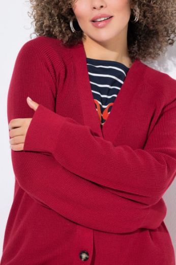 Plus size veliki brojevi Kardigan na kopčanje za punije