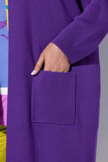 Plus size veliki brojevi Kardigan dugi model s džepovima za punije