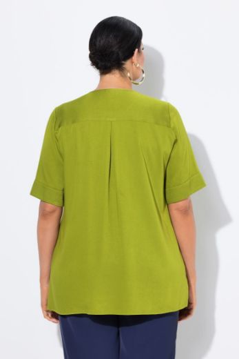 Plus size veliki brojevi Bluza kratkih rukava s okruglim izrezom za punije