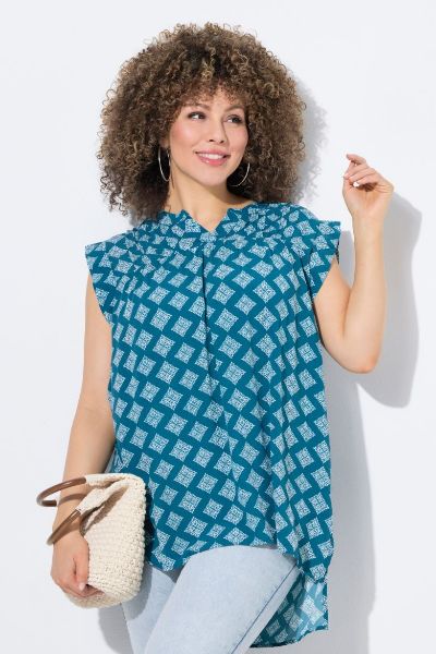 Veliki brojevi Bluza bez rukava A kroja moda za punije