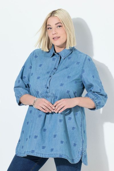Veliki brojevi Bluza 3/4 rukava moda za punije