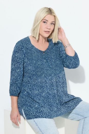 Plus size veliki brojevi Bluza s 3/4 rukavima A kroja za punije