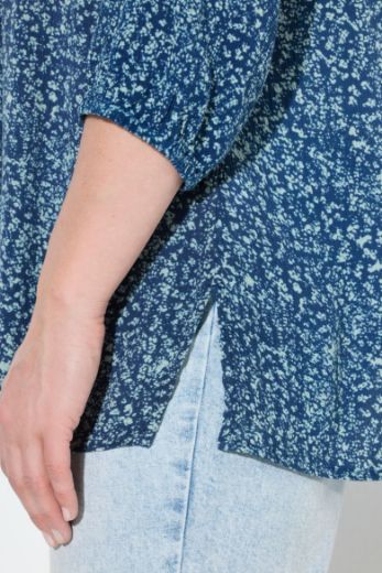Plus size veliki brojevi Bluza s 3/4 rukavima A kroja za punije