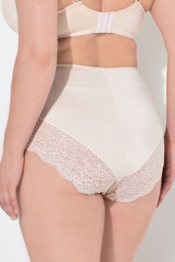 Plus size veliki brojevi Gaćice od satena srednje visokog kroja za punije