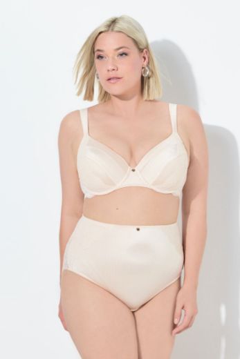 Plus size veliki brojevi Gaćice od satena srednje visokog kroja za punije