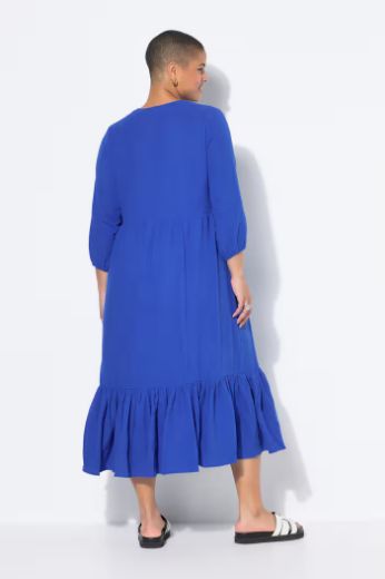Plus size veliki brojevi Haljina od muslina za punije