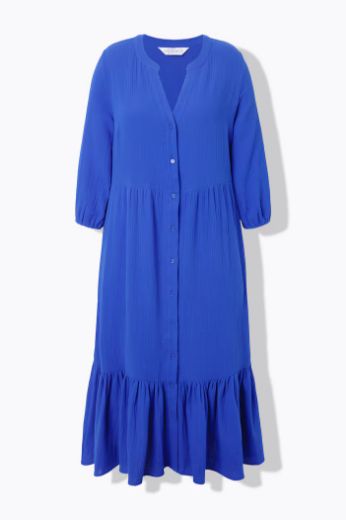 Plus size veliki brojevi Haljina od muslina za punije