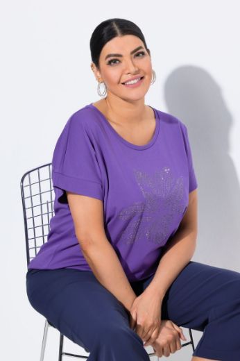 Plus size veliki brojevi Majica kratkih rukava okruglog ovratnika za punije