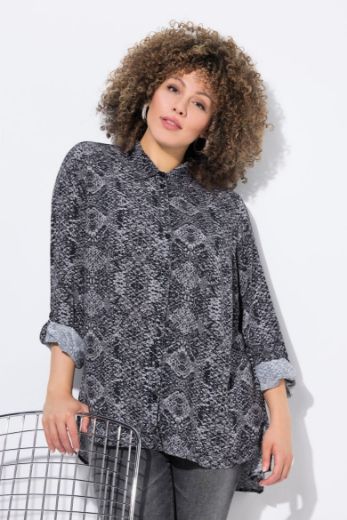 Plus size veliki brojevi Košulja dugih rukava dužeg kroja za punije