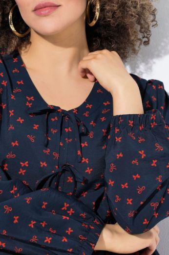 Plus size veliki brojevi Bluza dugih rukava A kroja za punije