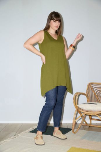 Plus size veliki brojevi Haljina na pruge za punije