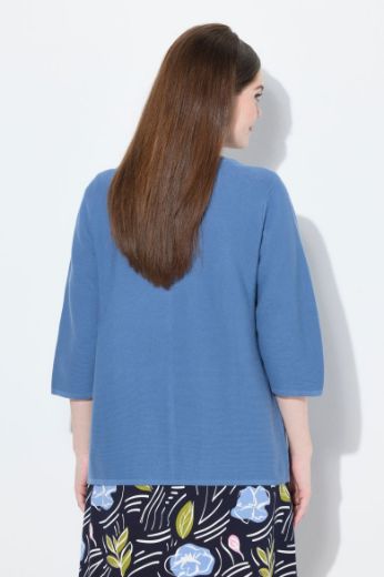 Plus size veliki brojevi Kardigan s 3/4 rukavima za punije