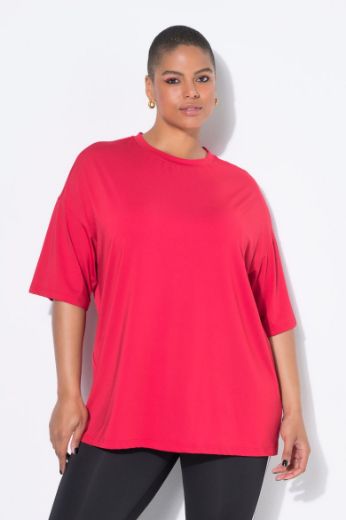 Plus size veliki brojevi Majica šireg kroja s natpisom na leđima za punije