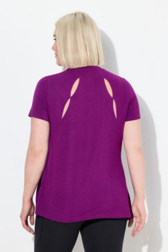 Plus size veliki brojevi Majica kratkih rukava V ovratnika za punije