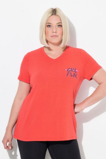 Plus size veliki brojevi Majica kratkih rukava V ovratnika za punije