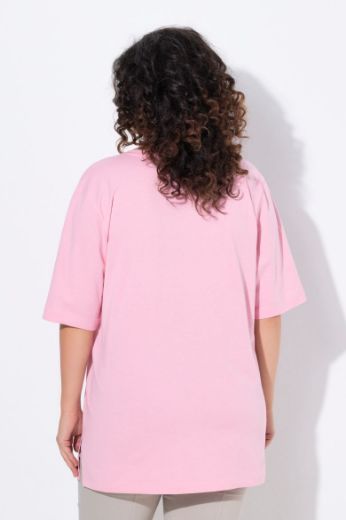 Plus size veliki brojevi Majica V izrez Basic za punije