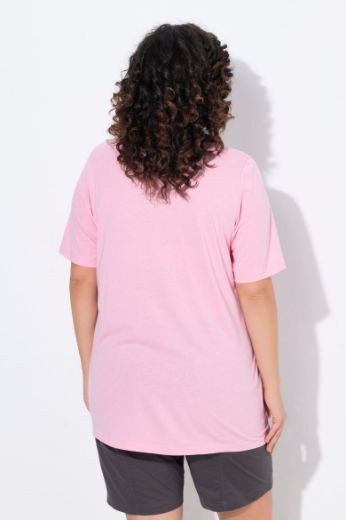 Plus size veliki brojevi Majica s naborima duži model za punije