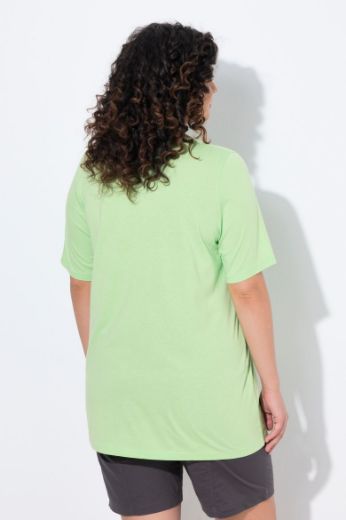 Plus size veliki brojevi Majica s naborima duži model za punije