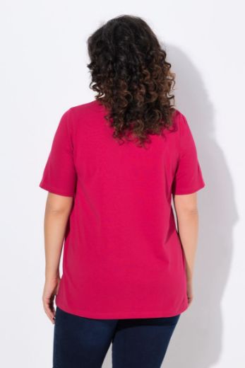 Plus size veliki brojevi Majica A kroj V ovratnik za punije