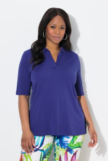 Plus size veliki brojevi Majica Polo za punije