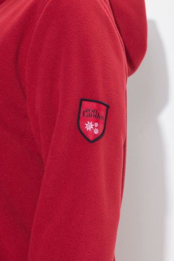 Plus size veliki brojevi Jakna od flisa s kapuljačom i patentnim zatvaračem za punije