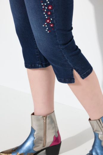 Plus size veliki brojevi Traperice Capri za punije
