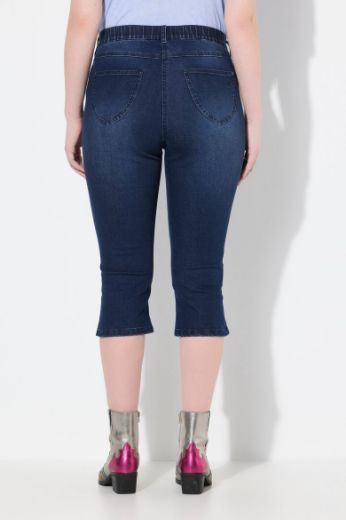 Plus size veliki brojevi Traperice Capri za punije