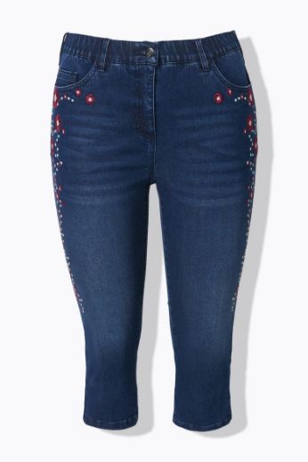 Plus size veliki brojevi Traperice Capri za punije