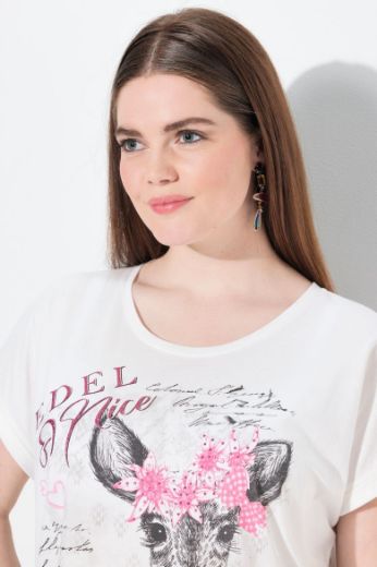 Plus size veliki brojevi Majica kratkih rukava okruglog ovratnika za punije