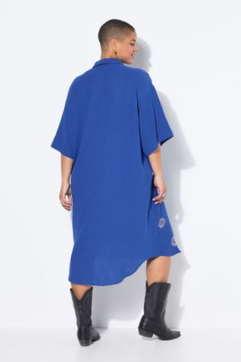 Plus size veliki brojevi Haljina midi 3/4 rukava za punije