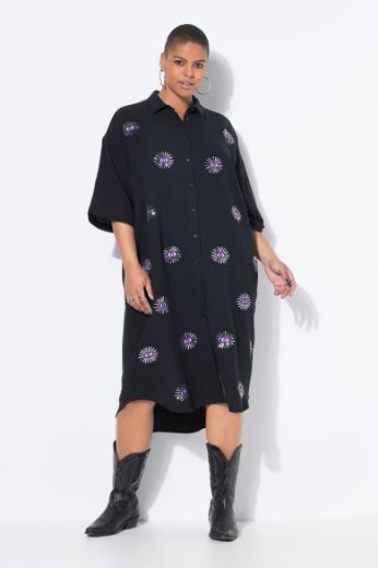 Plus size veliki brojevi Haljina midi 3/4 rukava za punije