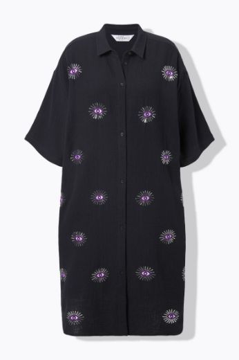 Plus size veliki brojevi Haljina midi 3/4 rukava za punije