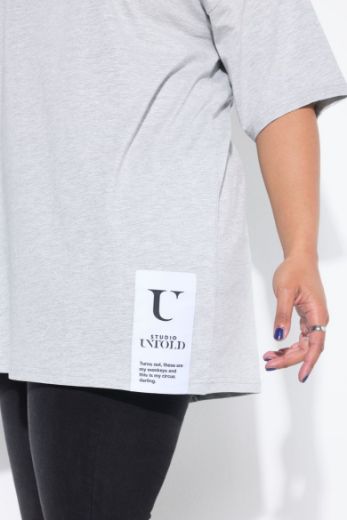 Plus size veliki brojevi Majica kratkih rukava šireg kroja za punije