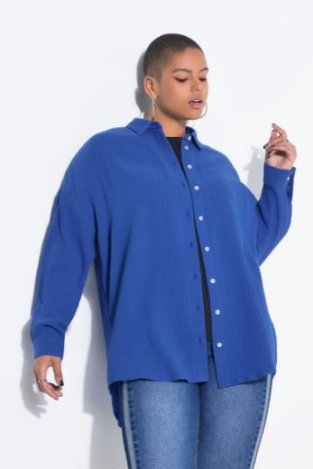 Plus size veliki brojevi Bluza na kopčanje za punije