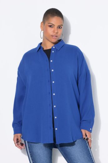 Plus size veliki brojevi Bluza na kopčanje za punije