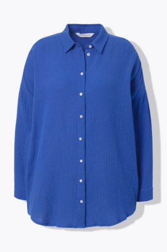 Plus size veliki brojevi Bluza na kopčanje za punije