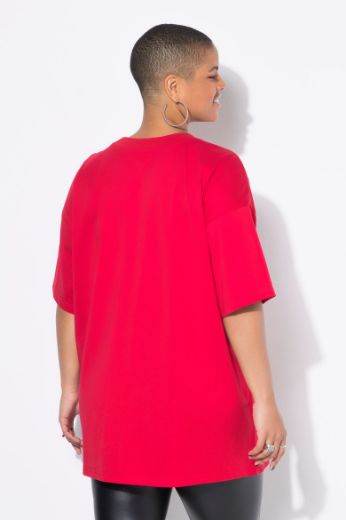 Plus size veliki brojevi Majica dužeg kroja s natpisom za punije