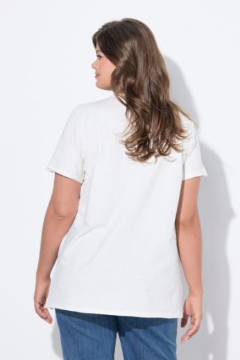 Plus size veliki brojevi Majica kratkih rukava V ovratnika za punije