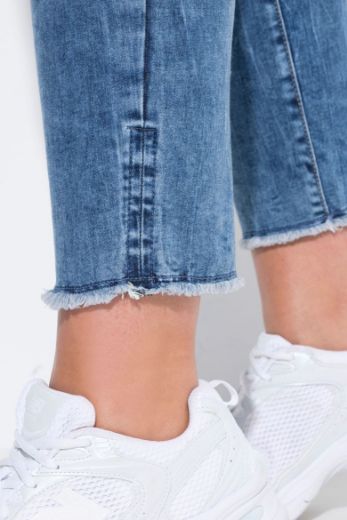 Plus size veliki brojevi Traperice nižeg struka za punije