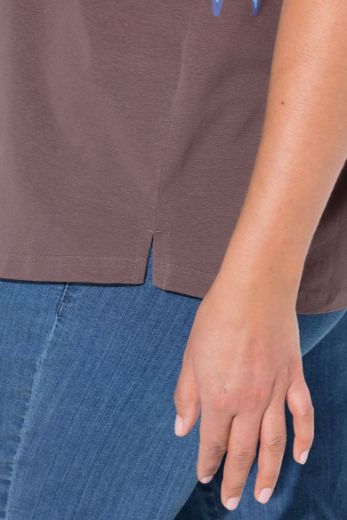 Plus size veliki brojevi Majica kratkih rukava okruglog ovratnika za punije