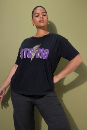 Plus size veliki brojevi Majica kratkih rukava šireg kroja za punije