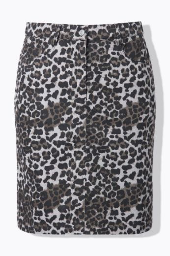 Plus size veliki brojevi Suknja s leopard uzorkom za punije