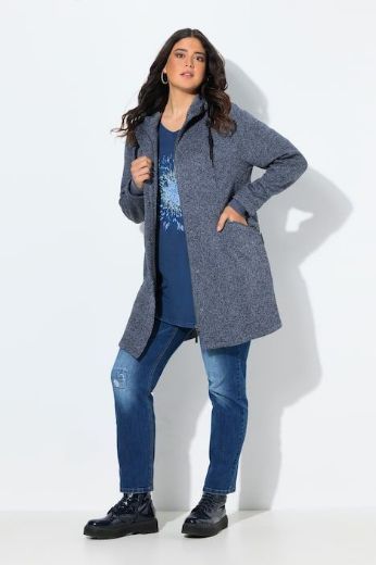 Plus size veliki brojevi Jakna pletena s podstavom od flisa za punije