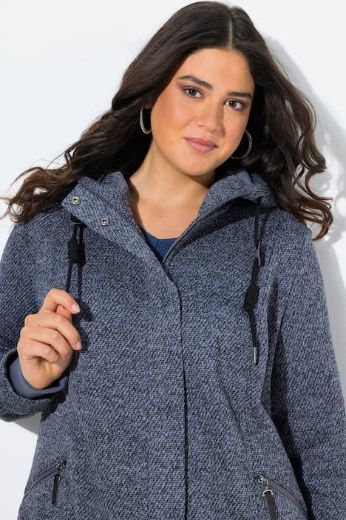 Plus size veliki brojevi Jakna pletena s podstavom od flisa za punije