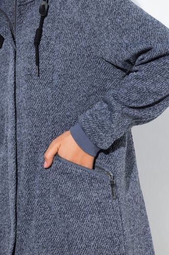 Plus size veliki brojevi Jakna pletena s podstavom od flisa za punije